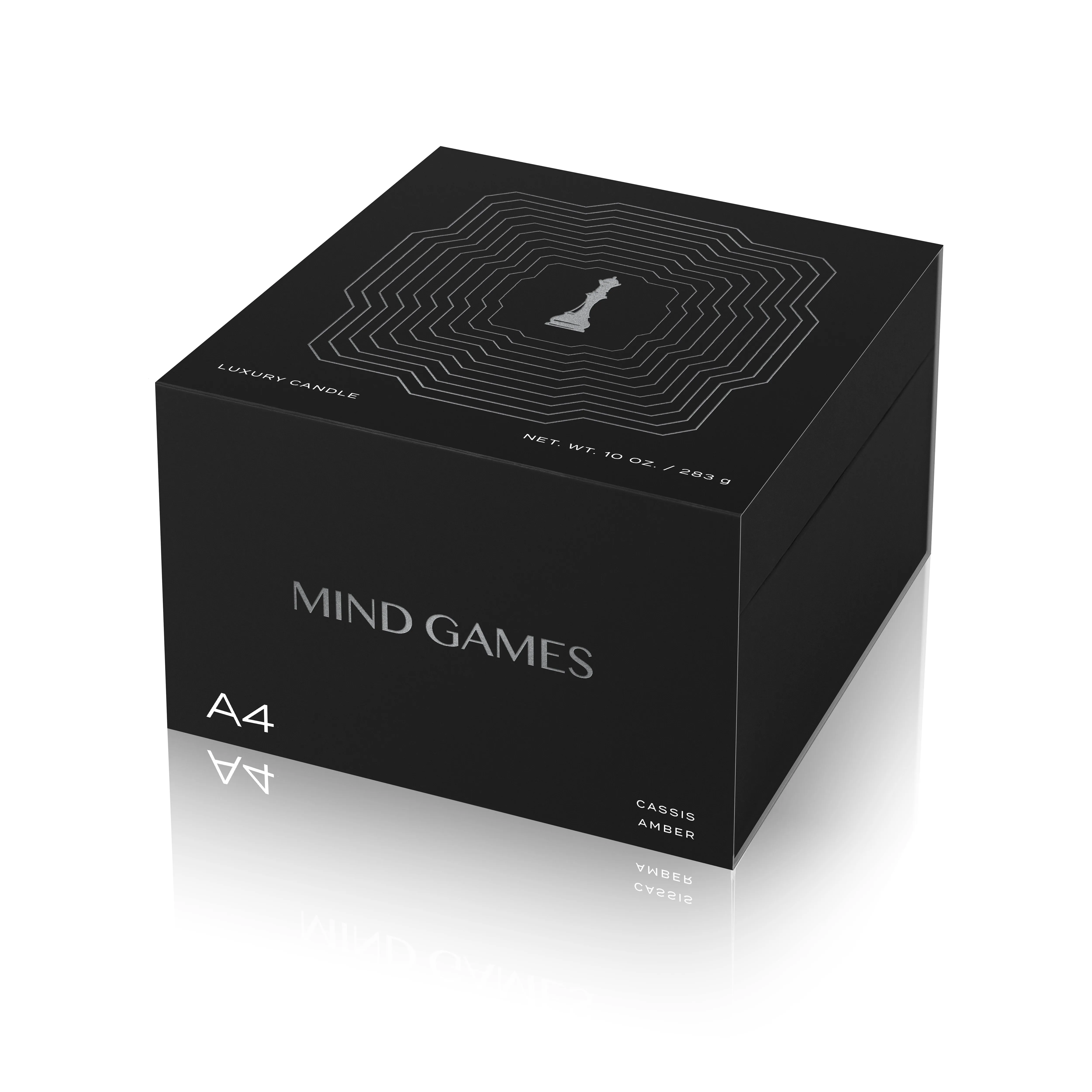 A4 Cassis Amber 10 oz Luxury Candle Mind Games