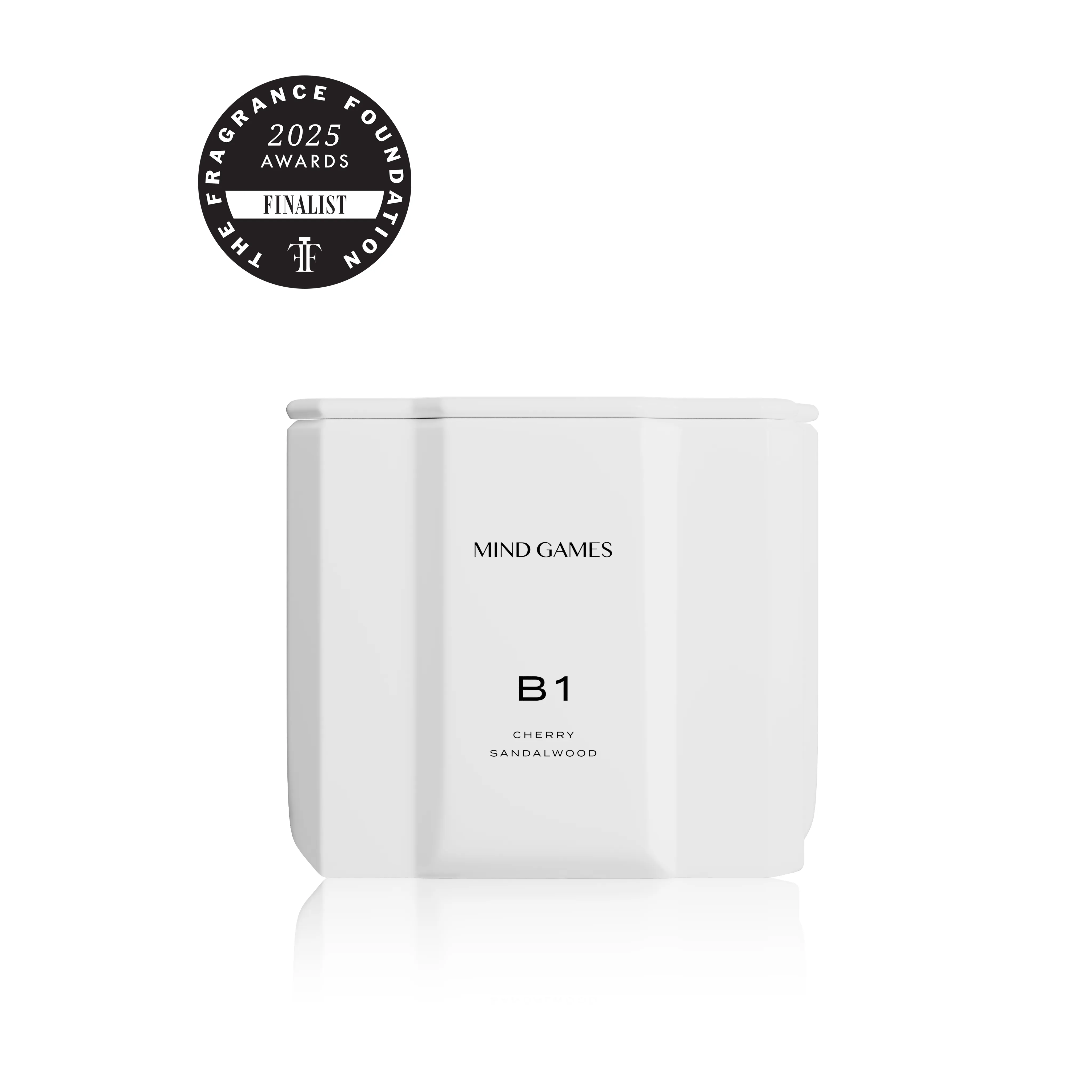 B1 Cherry Sandalwood 10 oz Luxury Candle Mind Games
