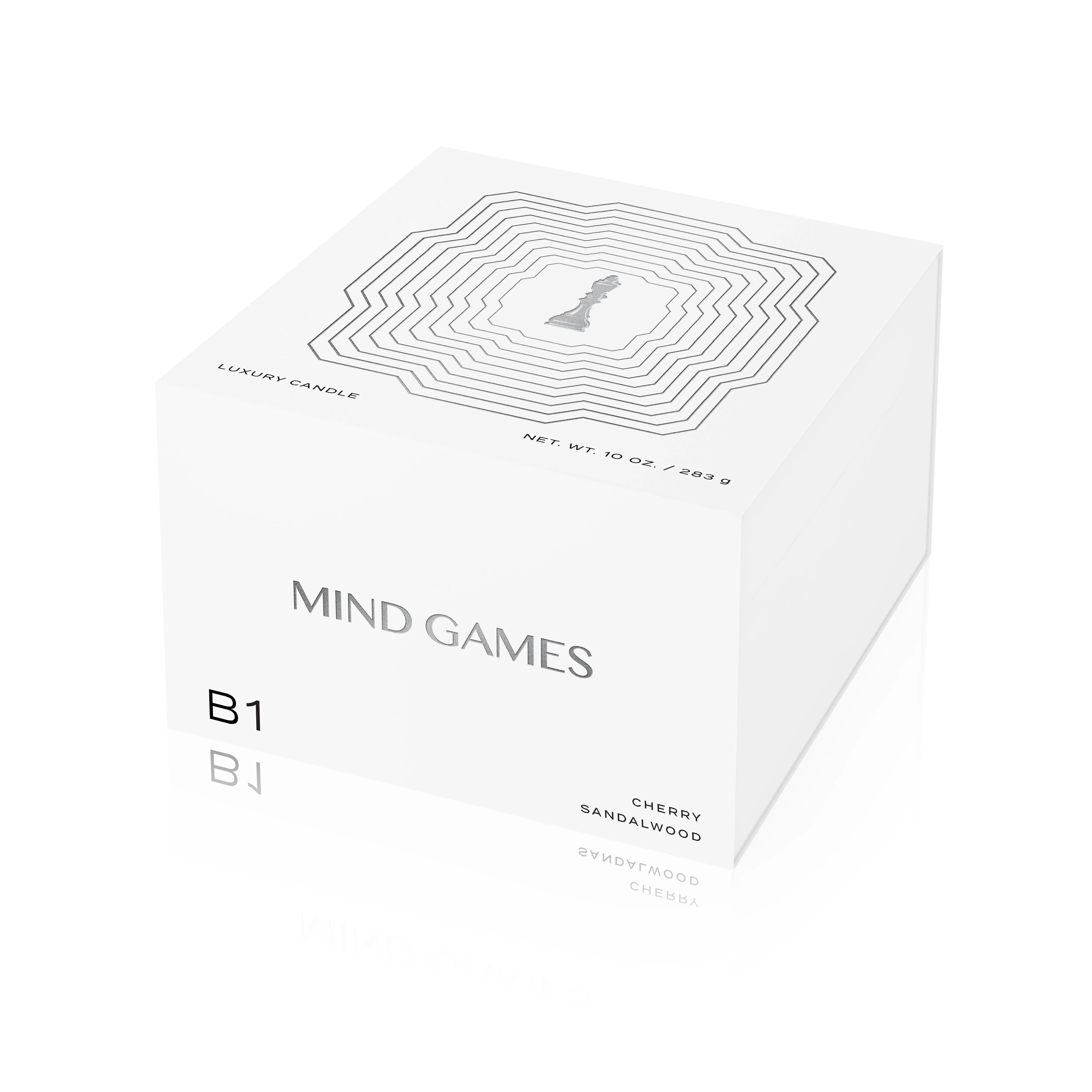 B1 Cherry Sandalwood 10 oz Luxury Candle Mind Games