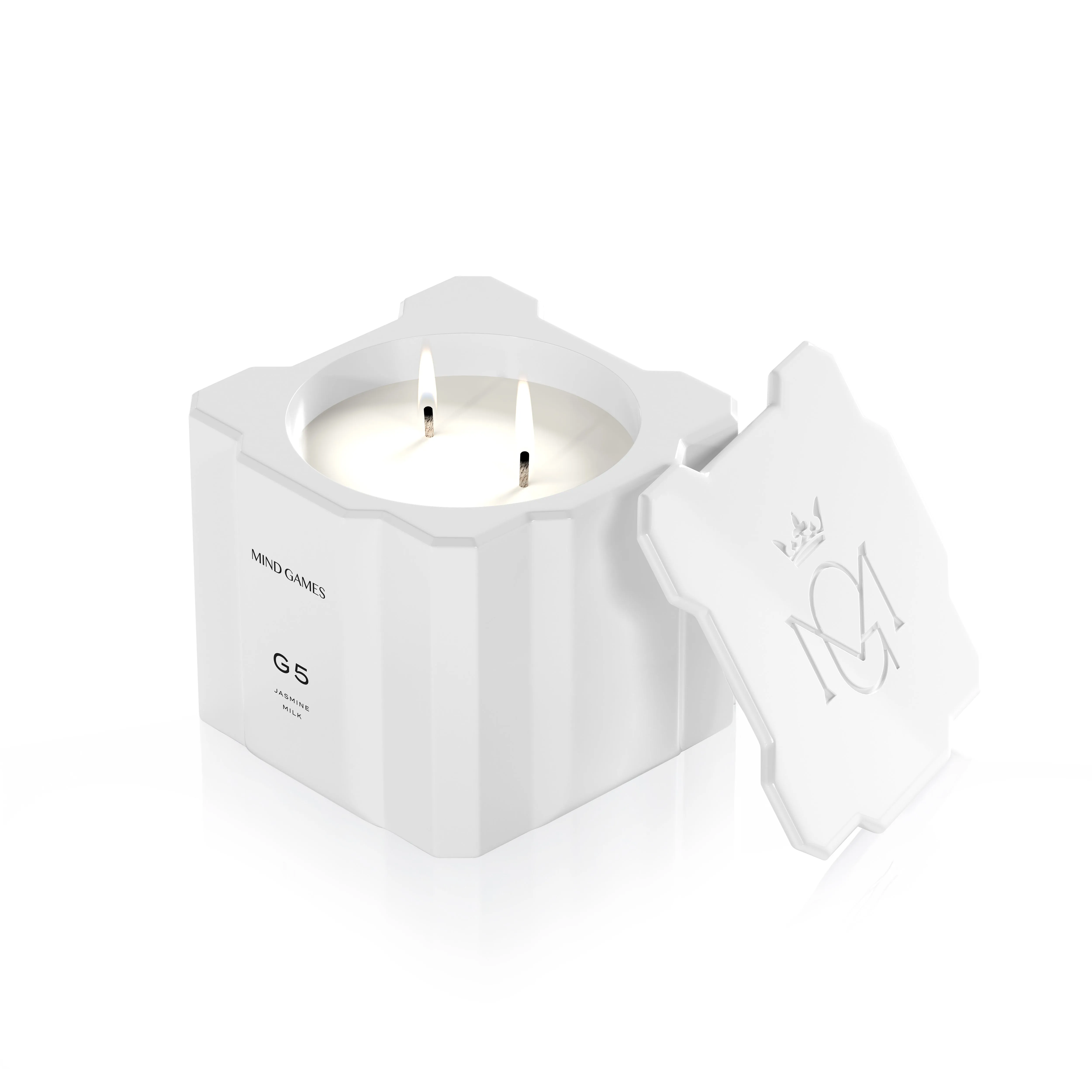 G5 Jasmine Milk 10 oz Luxury Candle Mind Games