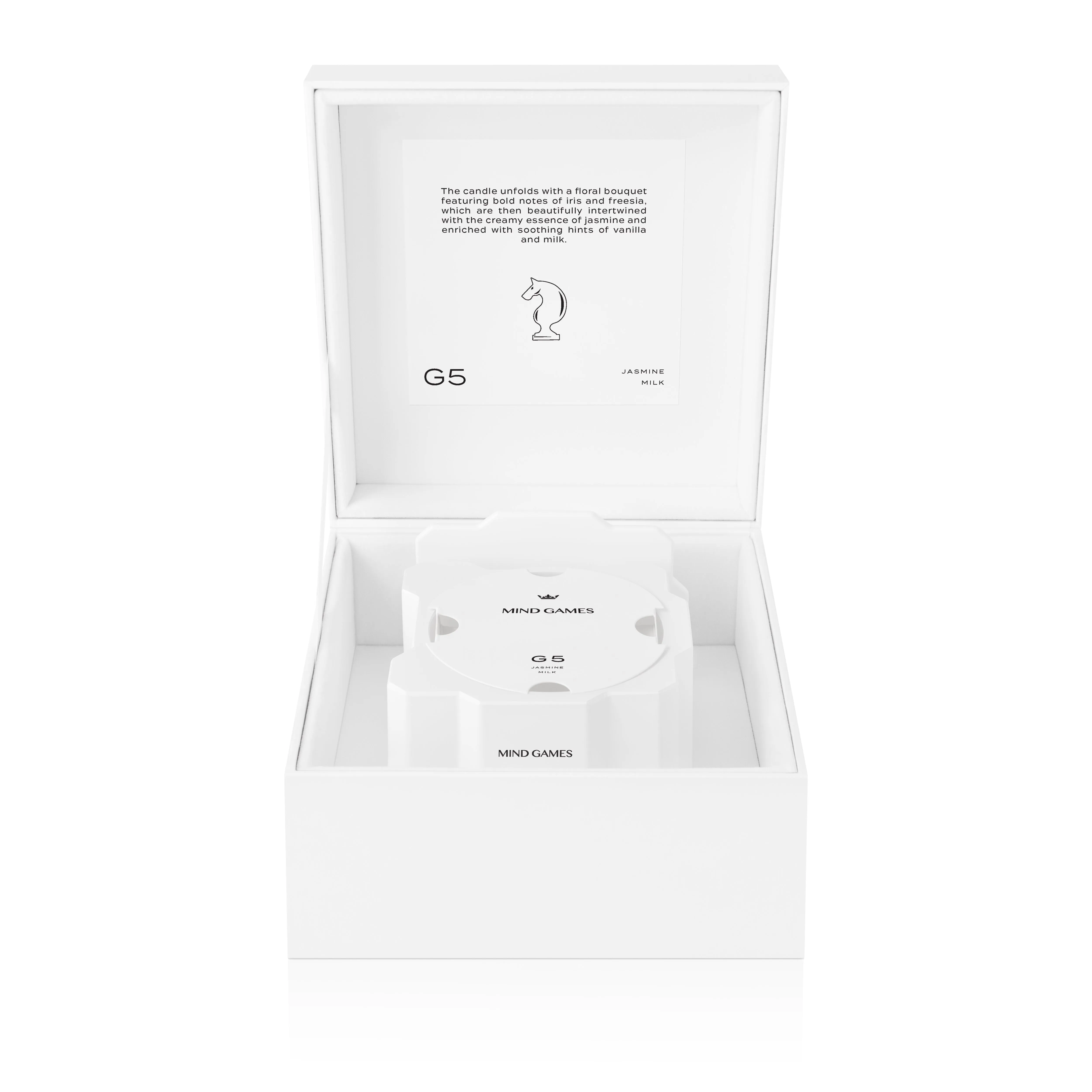 G5 Jasmine Milk 10 oz Luxury Candle Mind Games