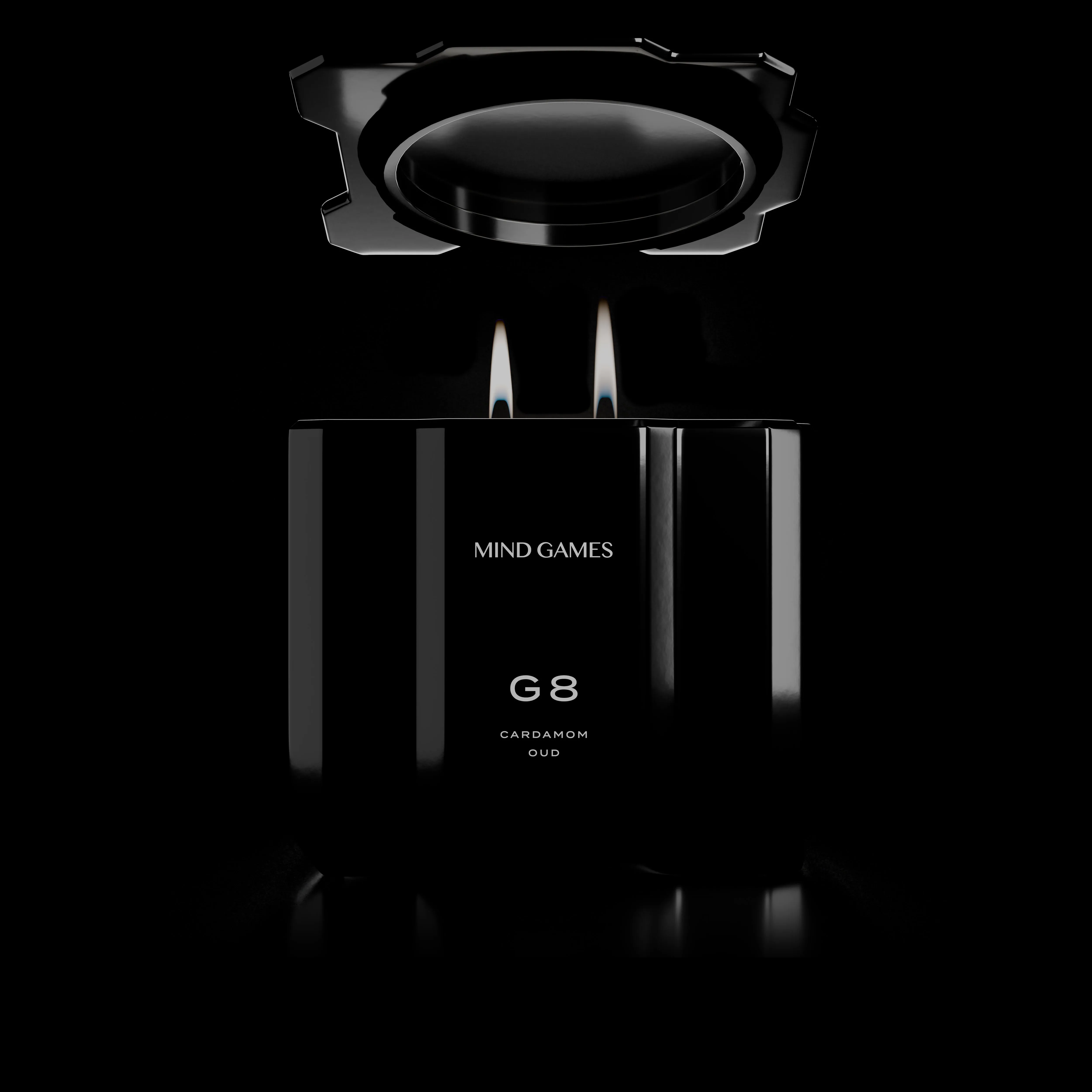 G8 Cardamom Oud 10 oz Luxury Candle Mind Games