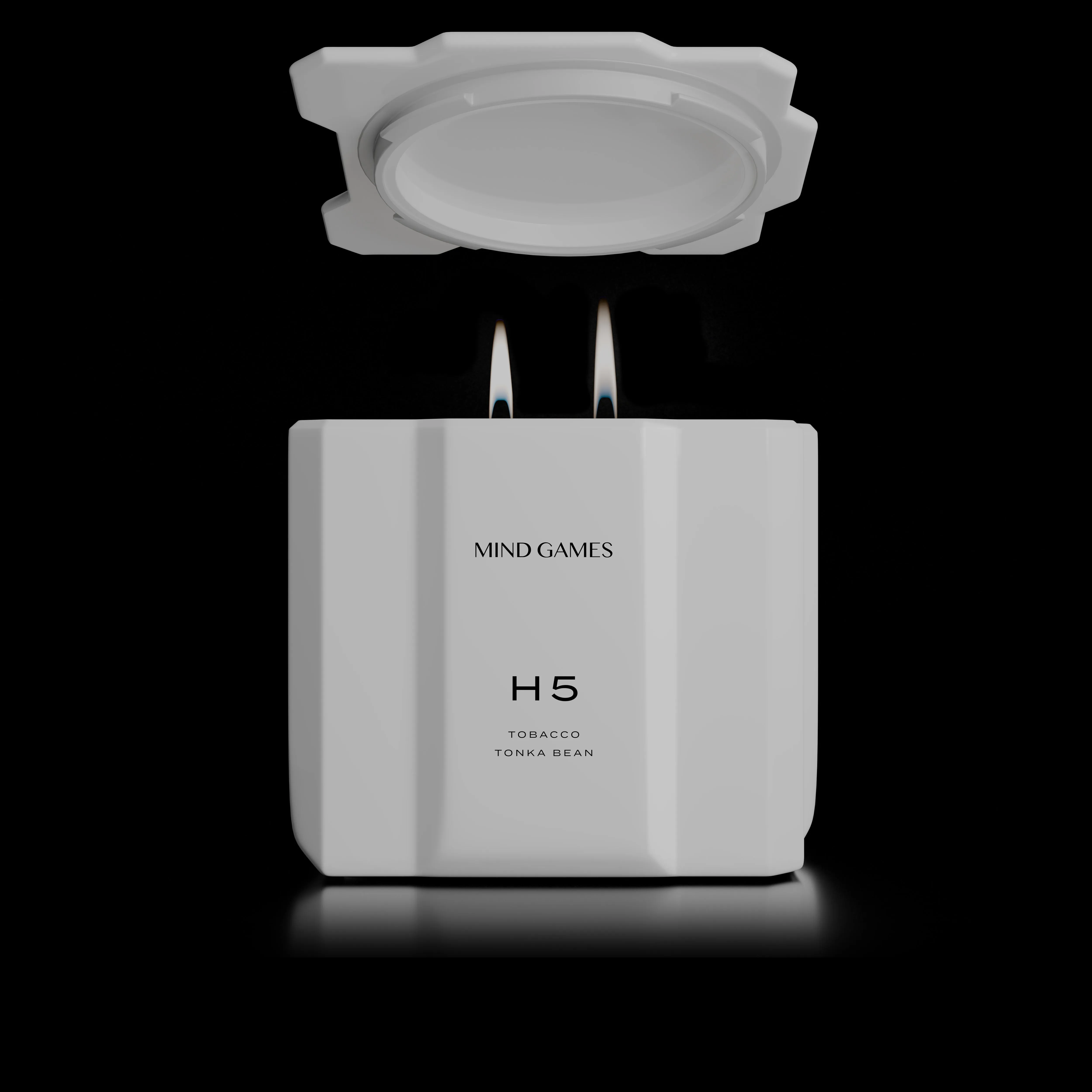 H5 Tobacco Tonka Bean 10 oz Luxury Candle Mind Games