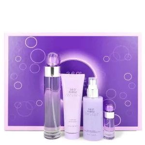 Perry Ellis 360° Purple EDP Gift Set (4PC)