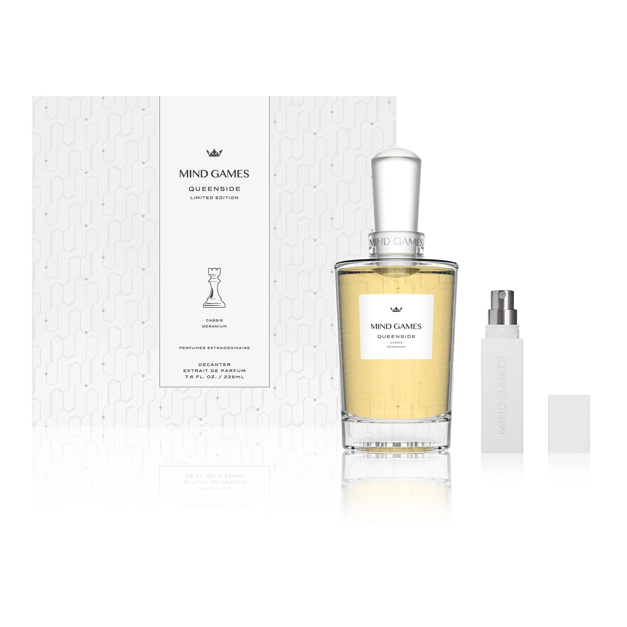 Queenside Limited Edition Crystal Decanter Set Mind Games