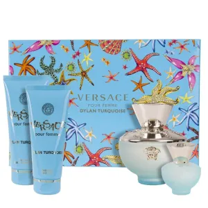 Versace Pour Femme Dylan Turquoise EDT Gift Set (4PC)